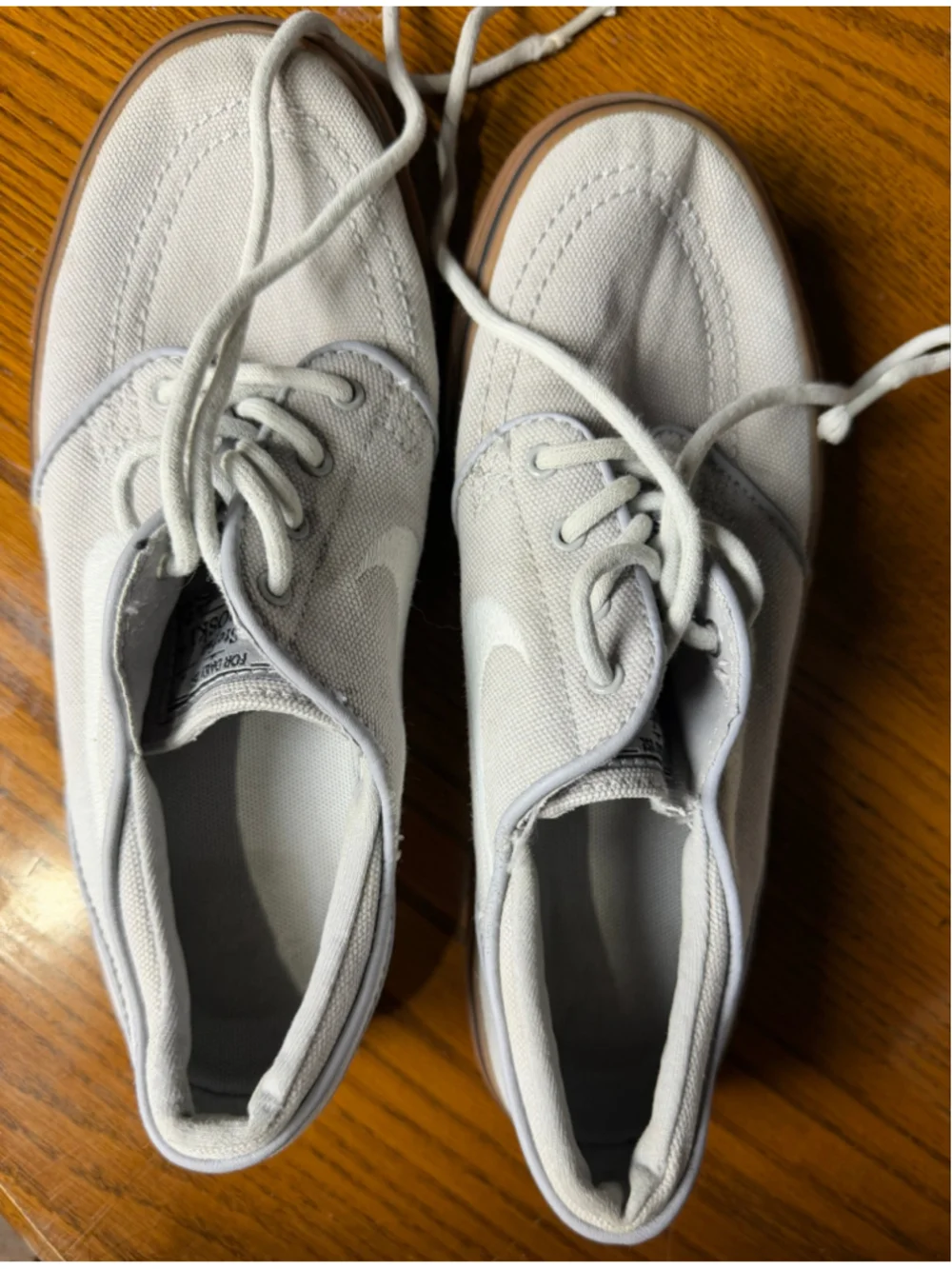 Nike SB Stefan Janoski Wolf Grey Gum Canvas Skater Shoes 2010s Sneaker M4.5/W6